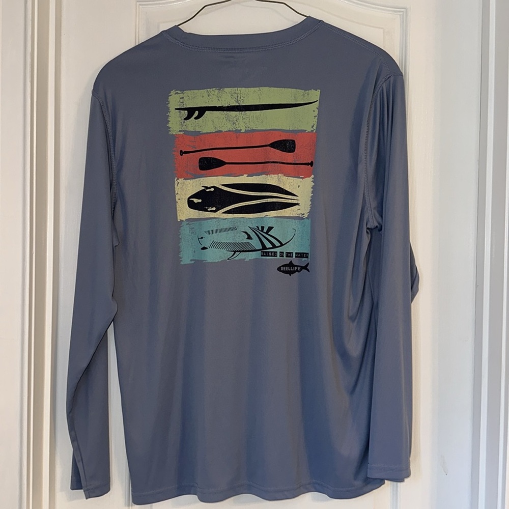 Men’s Reel Life Long Sleeve Shirt Size XL - Picture 2 of 4